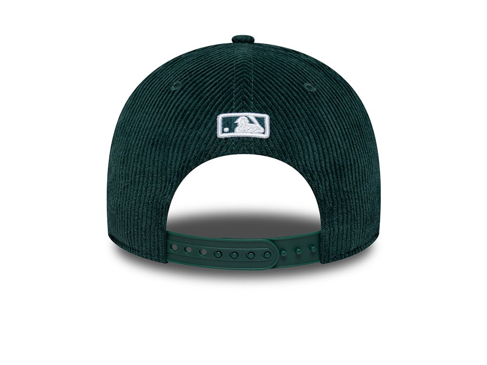 New Era Oakland Athletics Cord Dark Green 9Forty M Crown Snapback Casquette