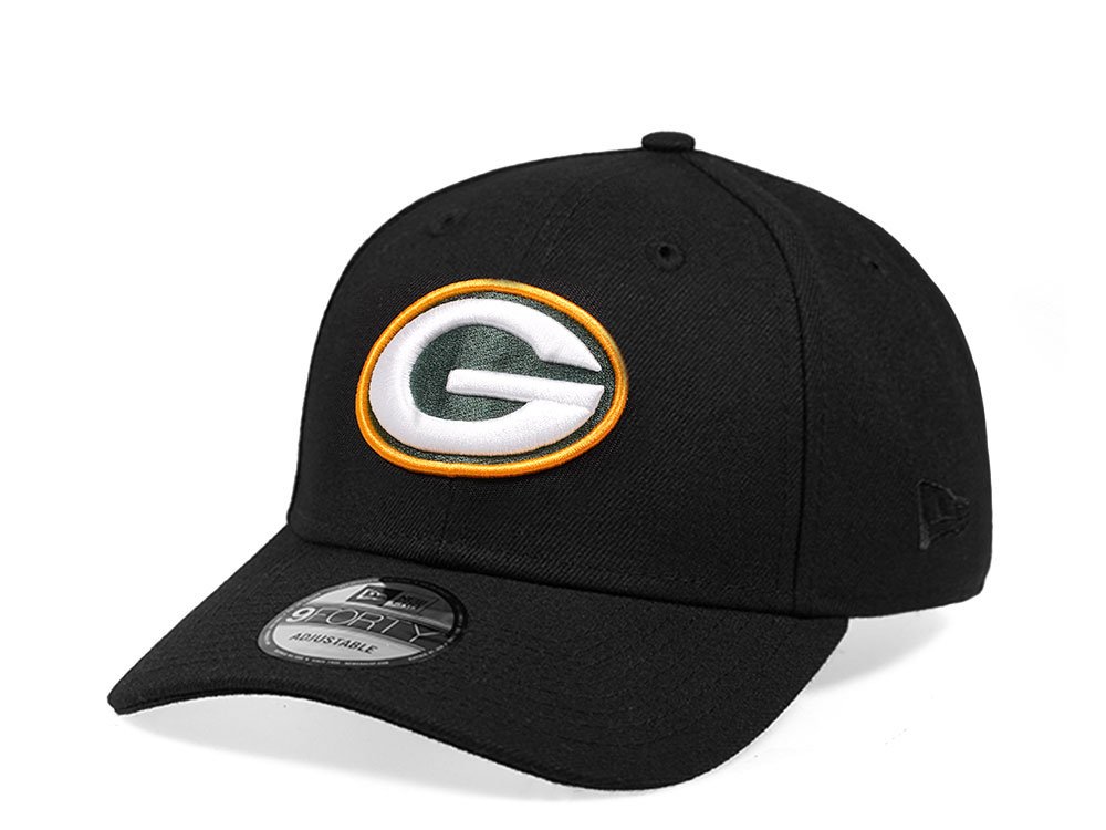 New Era Green Bay Packers Black Edition 9Forty Snapback Casquette