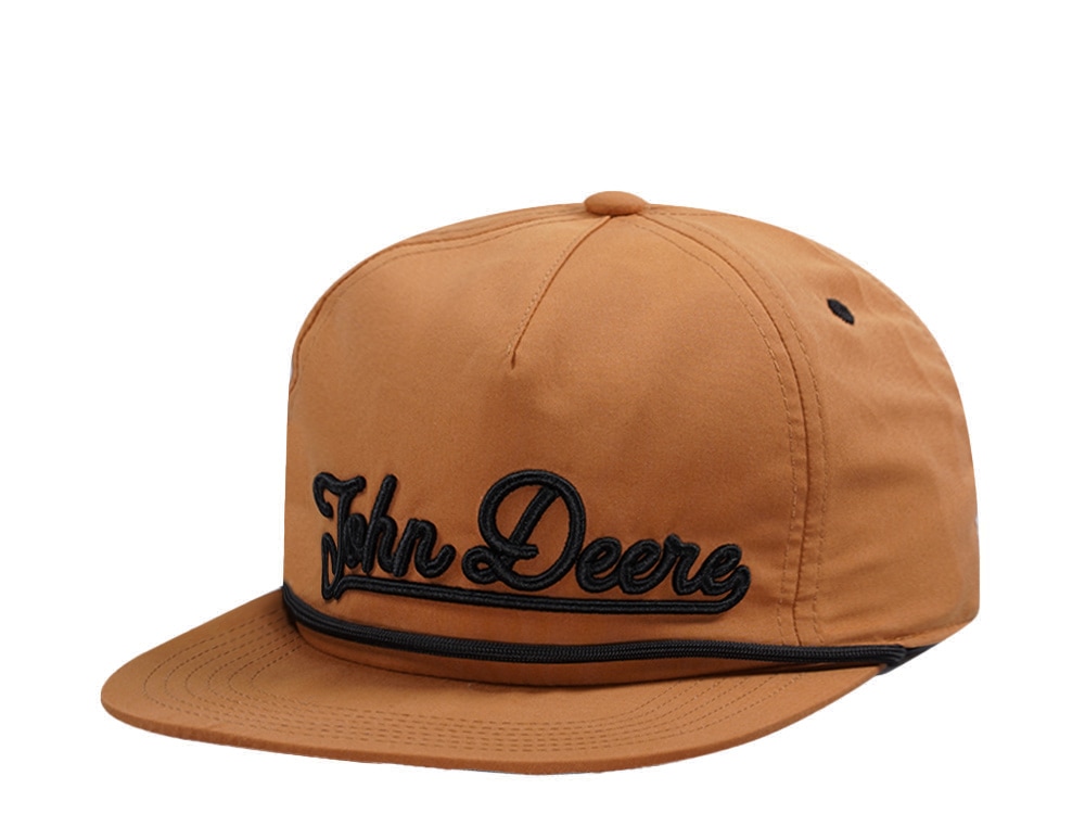 John Deere Vintage Raised Brown Snapback Casquette
