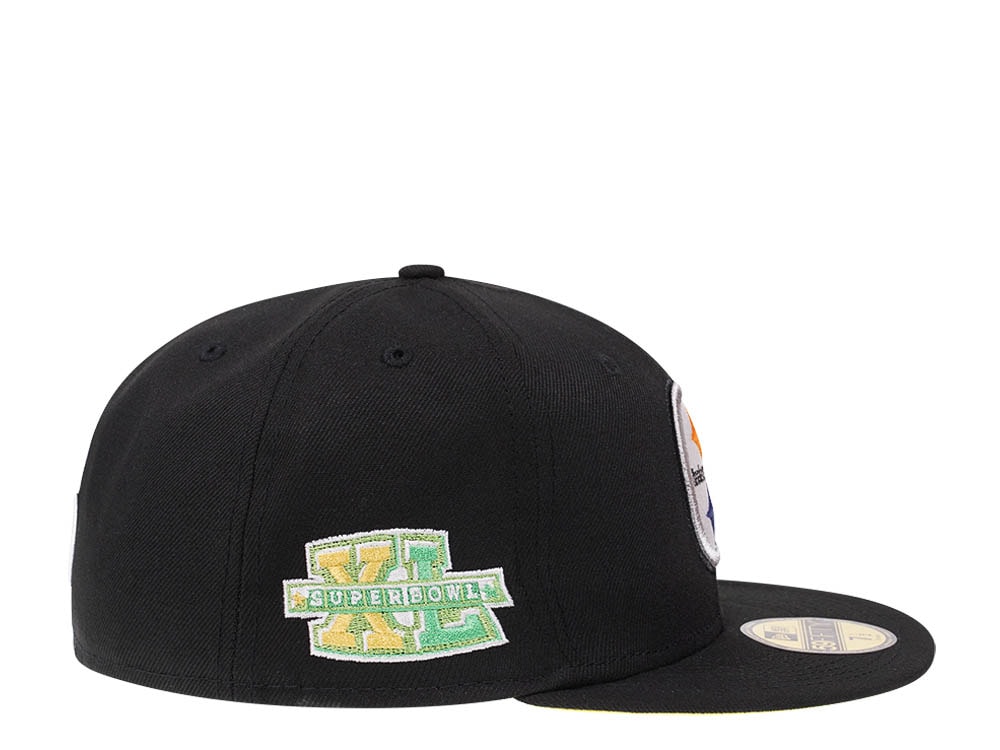 New Era Pittsburgh Steelers Citruspop Patch Super Bowl XL 59fifty Fitted Casquette