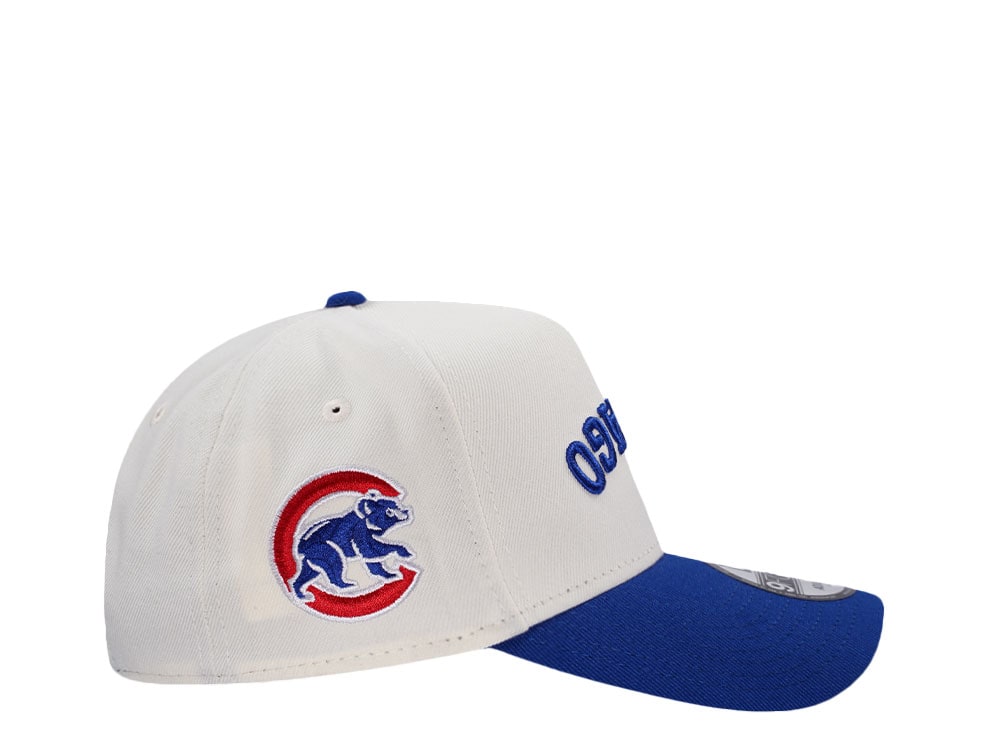 New Era Chicago Cubs Script Chrome Two Tone Edition 9Forty A Frame Snapback Casquette