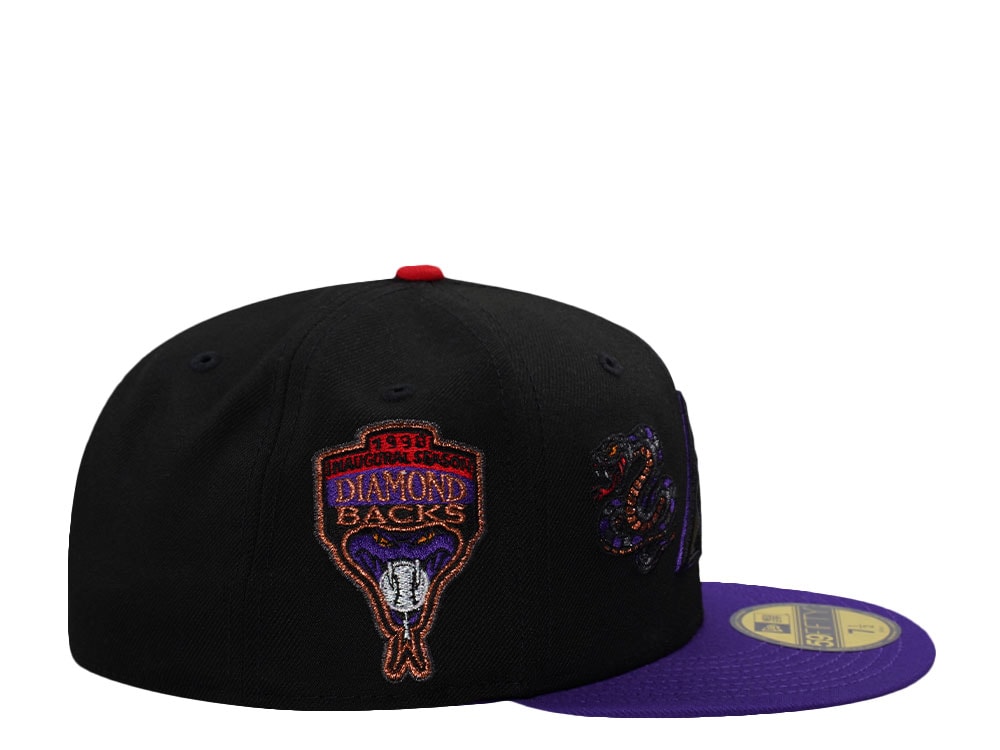 New Era Arizona Diamondbacks Inaugural Season 1998 Black Two Tone Edition 59Fifty Fitted Casquette