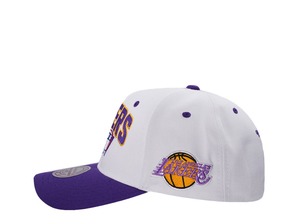 Mitchell & Ness Los Angeles Lakers NBA Playoffs 1996 Chrome Two Tone Editon Pro Crown Fit Snapback Casquette