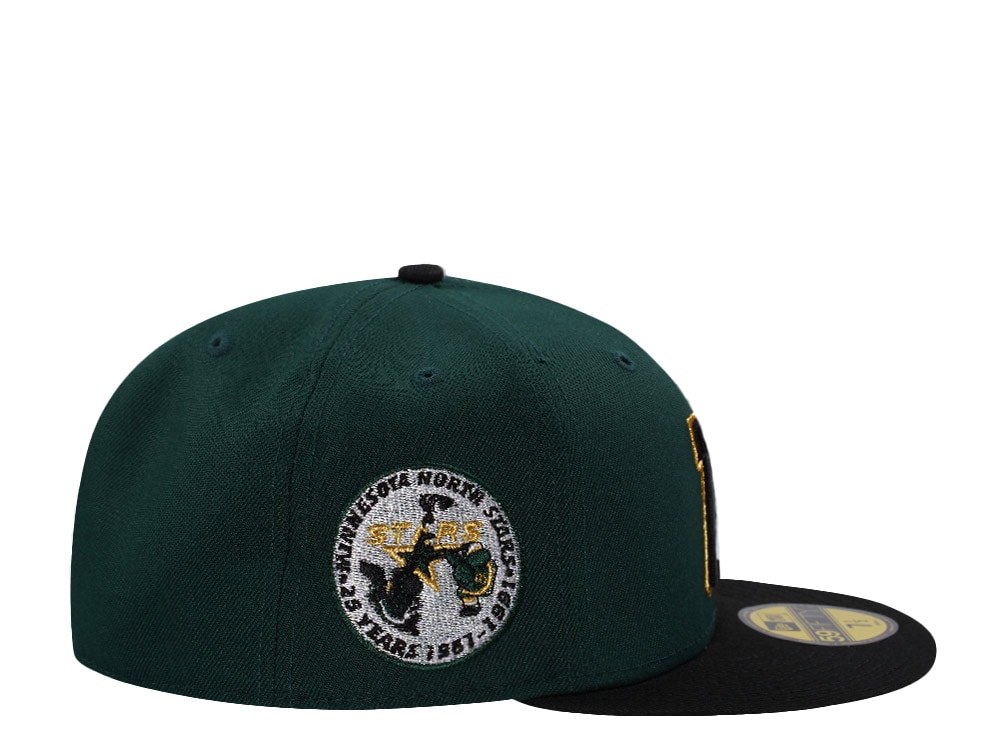 New Era Minnesota North Stars 25th Anniversary Dark Green Two Tone Edition 59Fifty Fitted Casquette