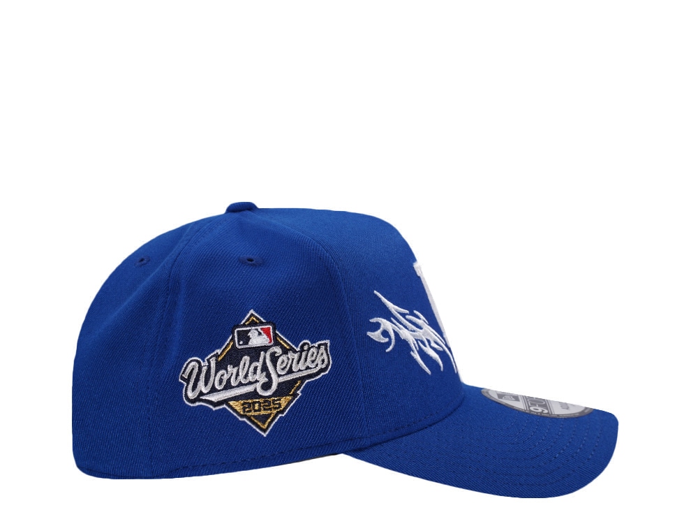New Era Los Angeles Dodgers World Series 2025 Tribal Blue Prime Edition 9Forty A Frame Snapback Casquette