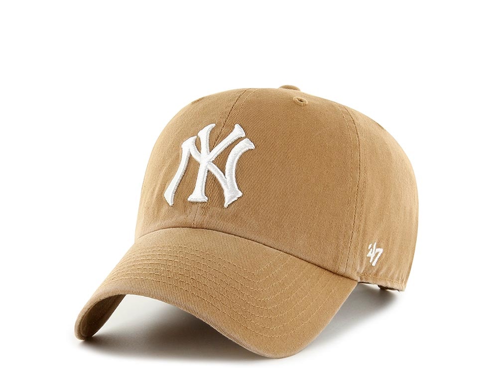47Brand New York Yankees Caramel Clean up Strapback Casquette