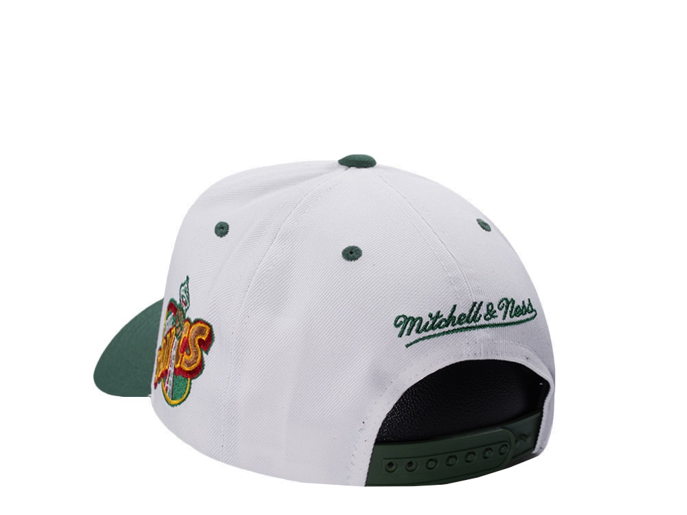 Mitchell & Ness Seattle Supersonics NBA Playoffs 1996 Chrome Two Tone Editon Pro Crown Fit Snapback Casquette
