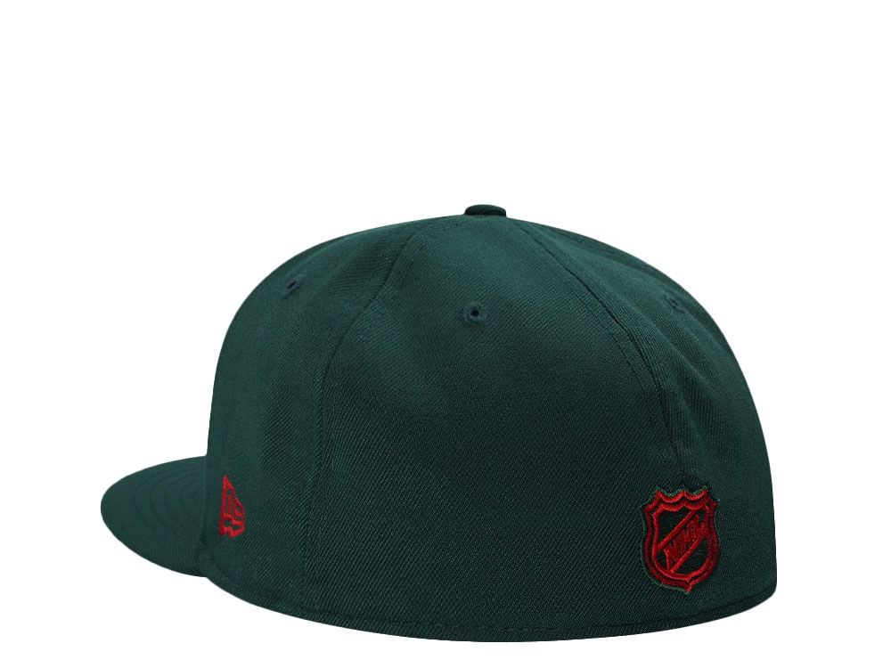 New Era New Jersey Devils Dark Green Champions Banner Edition 59Fifty Fitted Casquette