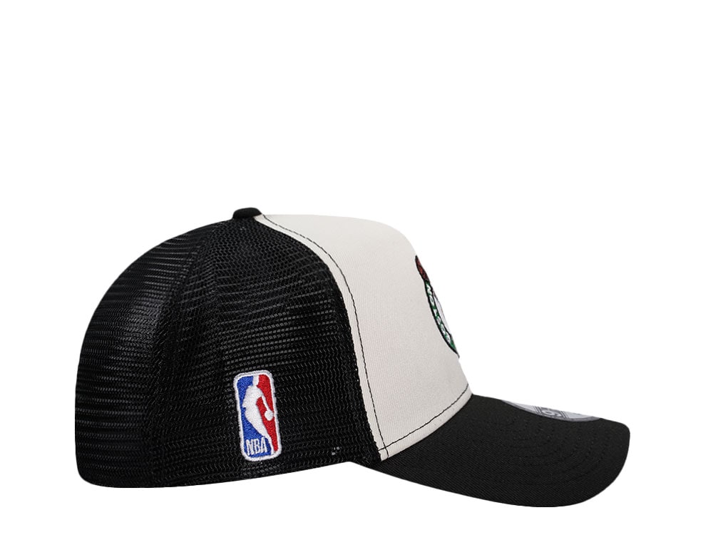 New Era Boston Celtics White 9Forty A Frame Trucker Snapback Casquette