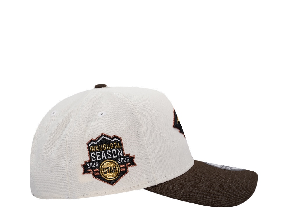New Era Utah Mammoth Inaugural Season Chrome Two Tone Edition 9Forty A Frame Snapback Casquette
