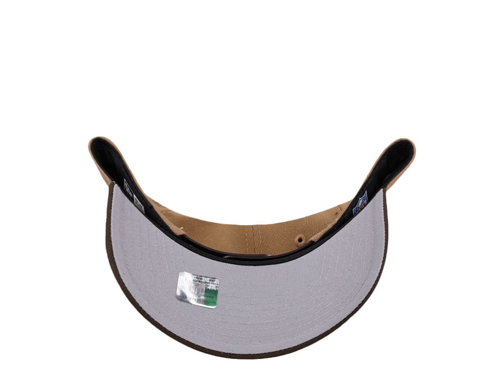New Era Cleveland Browns Khaki Two Tone Edition 9Forty A Frame Snapback Casquette