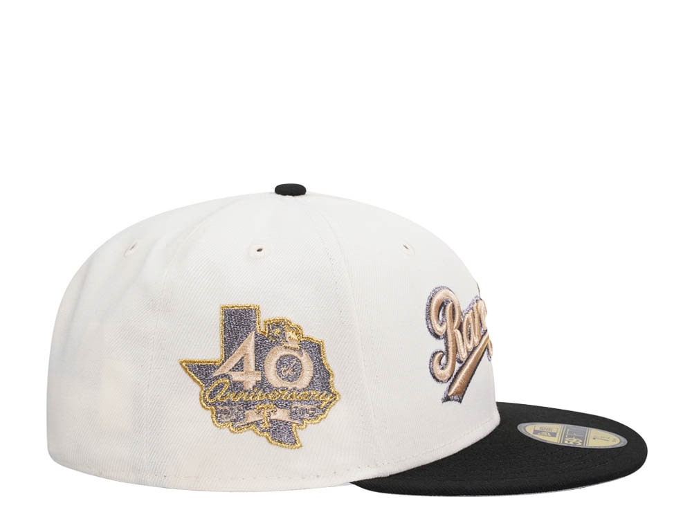 New Era Texas Rangers 40th Anniversary Chrome Pewter Two Tone Edition 59Fifty Fitted Casquette