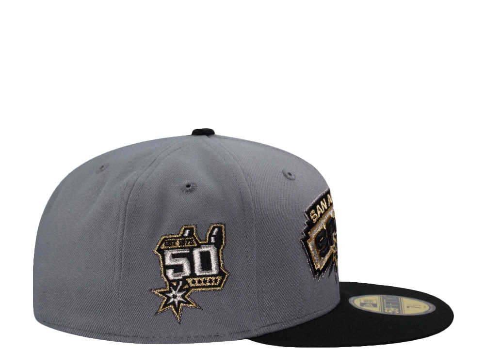 New Era San Antonio Spurs San Antonio Spurs 50th Anniversary Gray Two Tone Edition 59Fifty Fitted Casquette