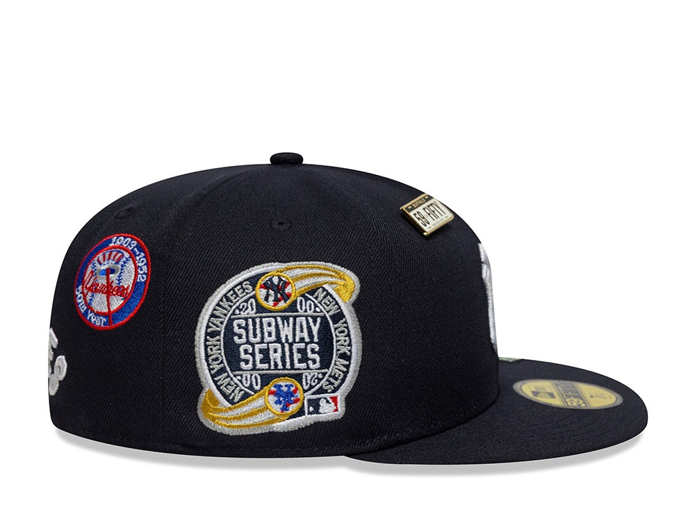 New Era New York Yankees Subway Series Multi Patch Navy Prime Edition 59Fifty Fitted Casquette