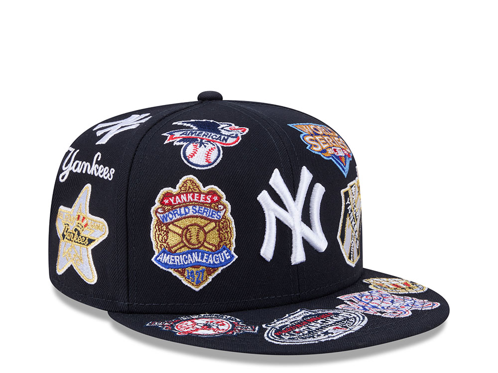 New Era New York Yankees All Over Navy Edition 59Fifty Fitted Casquette