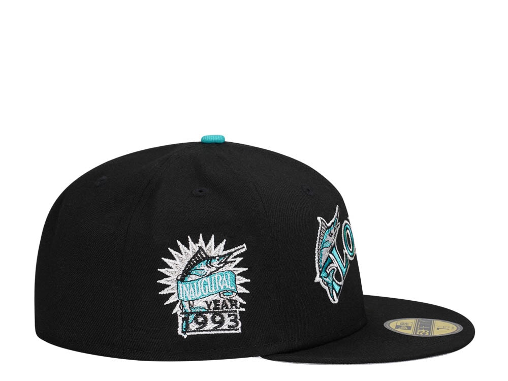 New Era Florida Marlins Inaugural Year 1993 Black Prime Edition 59Fifty Fitted Casquette