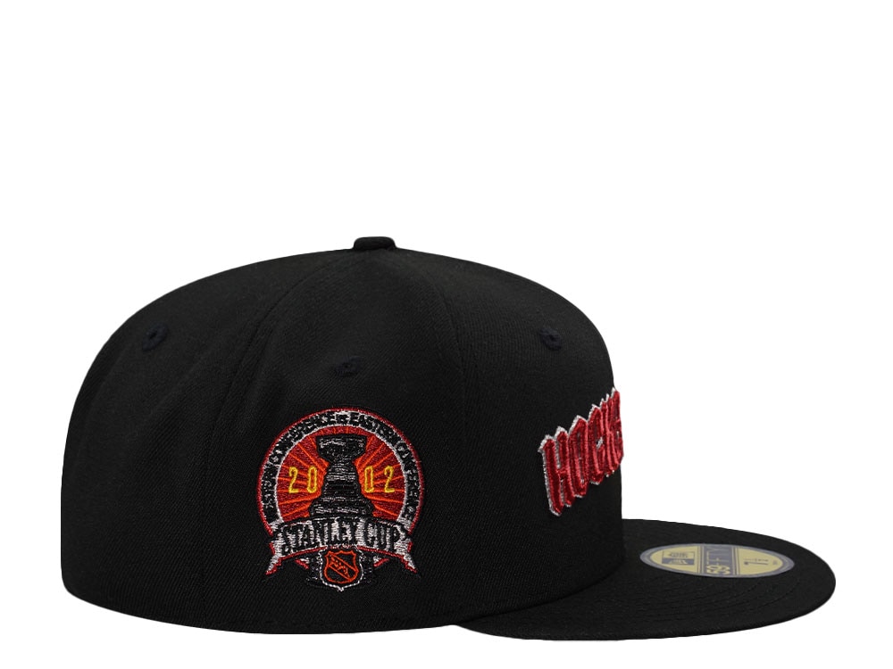 New Era Detroit Red Wings Stanley Cup 2002 Hockeytown Black Prime Edition 59Fifty Fitted Casquette