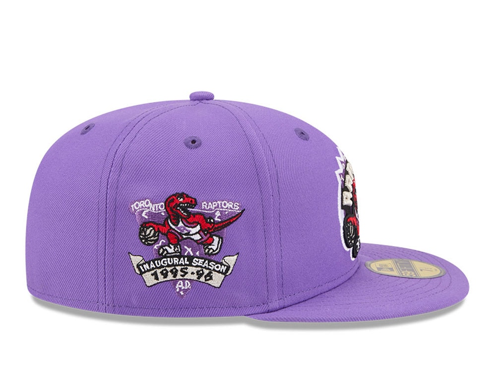 New Era Toronto Raptors HWC Inaugural Season Purple 59Fifty Fitted Casquette