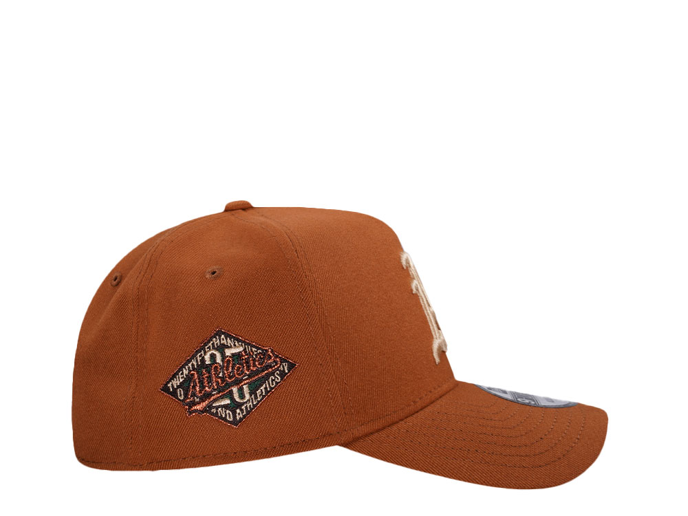 New Era Oakland Athletics 25th Anniversary Earthy Copper Edition 9Forty A Frame Snapback Casquette