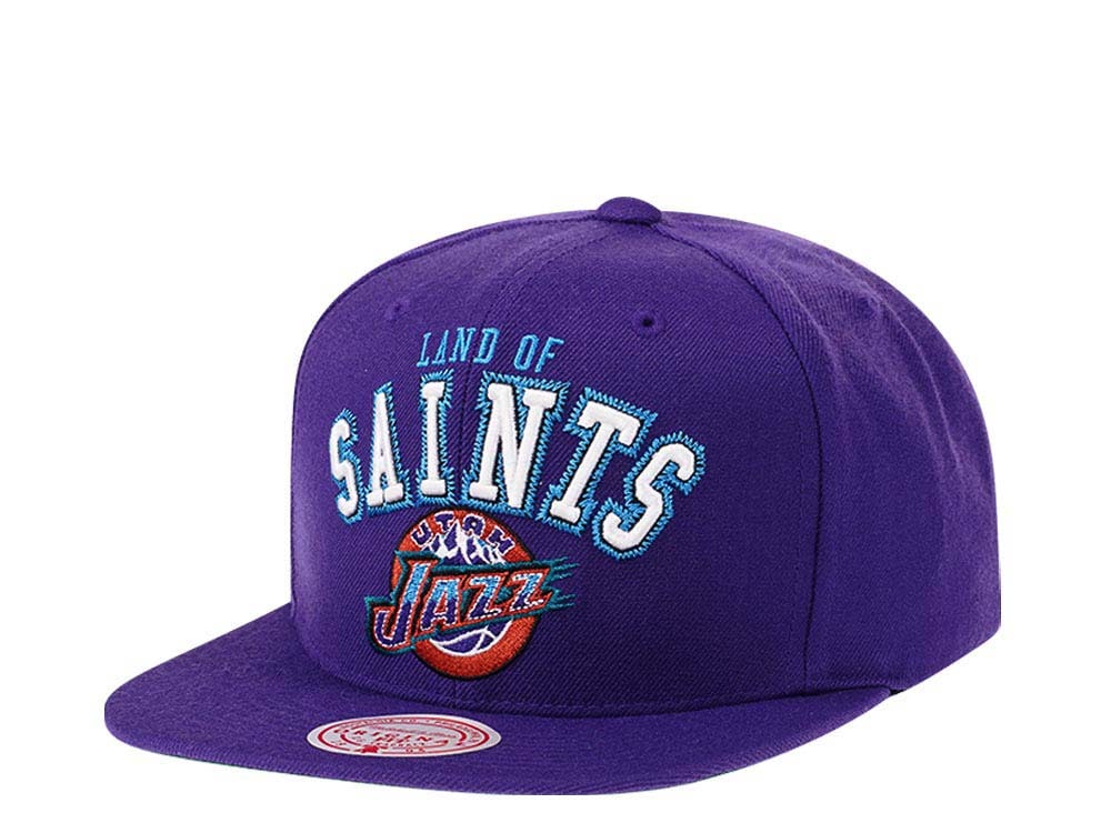 Mitchell & Ness Utah Jazz HWC Zig Zag Satin Undervisor Snapback Casquette