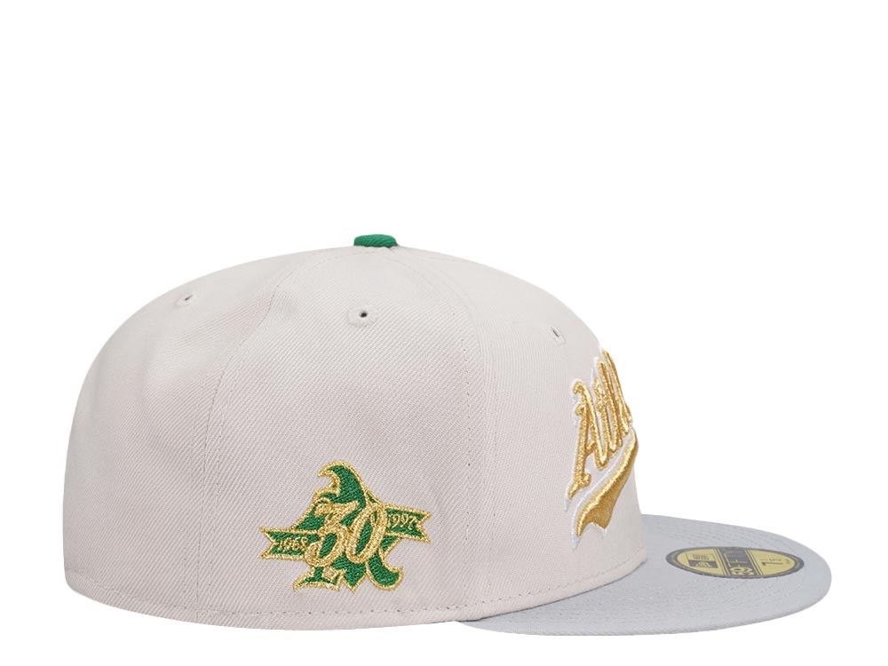 New Era Oakland Athletics 30th Anniversary Sneaky Gold Two Tone Edition 59Fifty Fitted Casquette