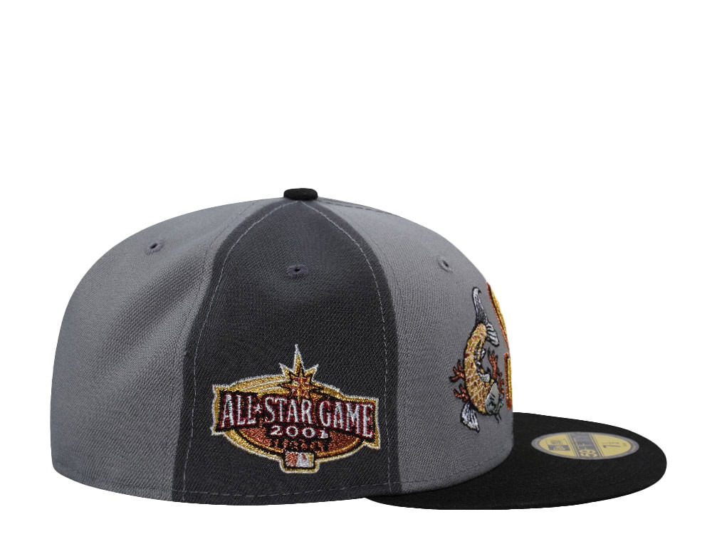New Era Seattle Mariners All Star Game 2001 Gray Pinwheel Edition 59Fifty Fitted Casquette
