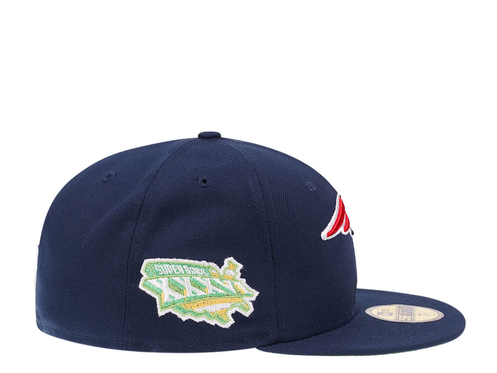 New Era New England Patriots Citruspop Patch Super Bowl XXXV 59fifty Fitted Casquette