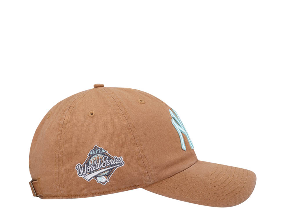47Brand New York Yankees World Series 1996 Camel Double Under Clean Up Strapback Casquette