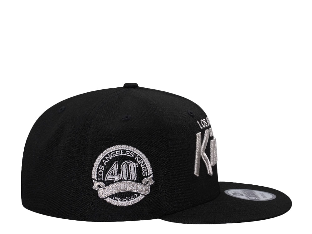 New Era Los Angeles Kings 40th Anniversary Metallic Black Prime Edition 9Fifty Snapback Casquette