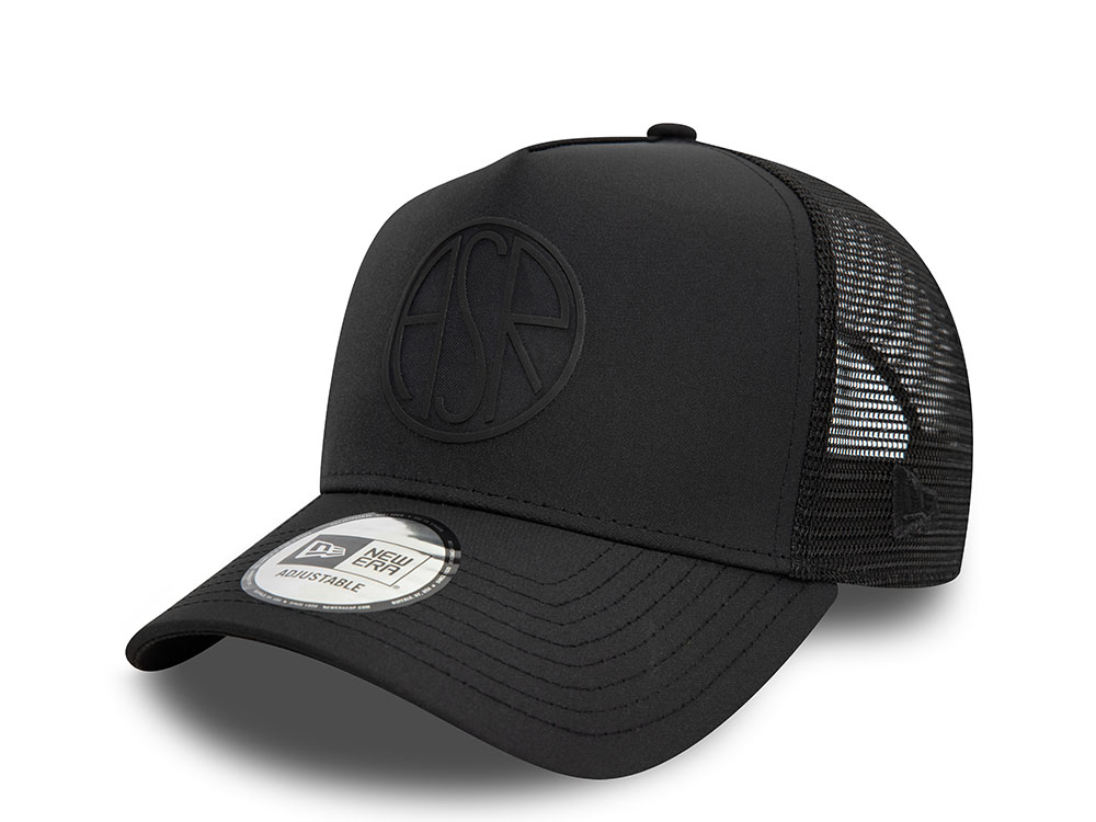 New Era AS Roma Black 9Forty A Frame Trucker Snapback Casquette