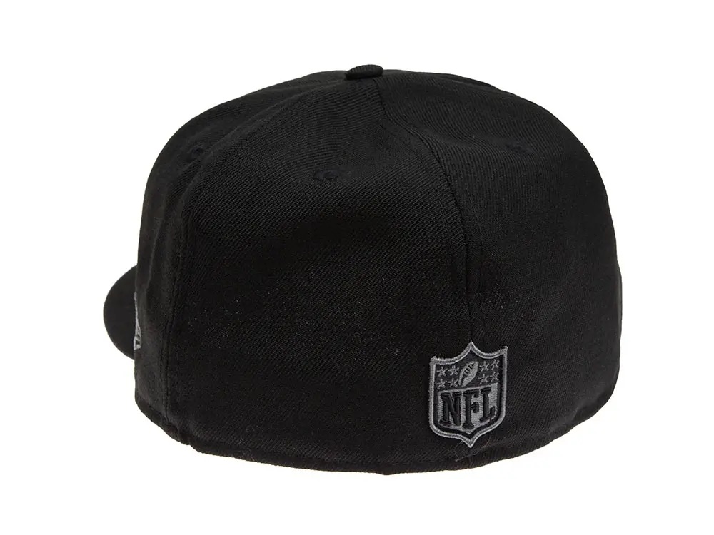 New Era New England Patriots Black & Grey 59Fifty Fitted Casquette