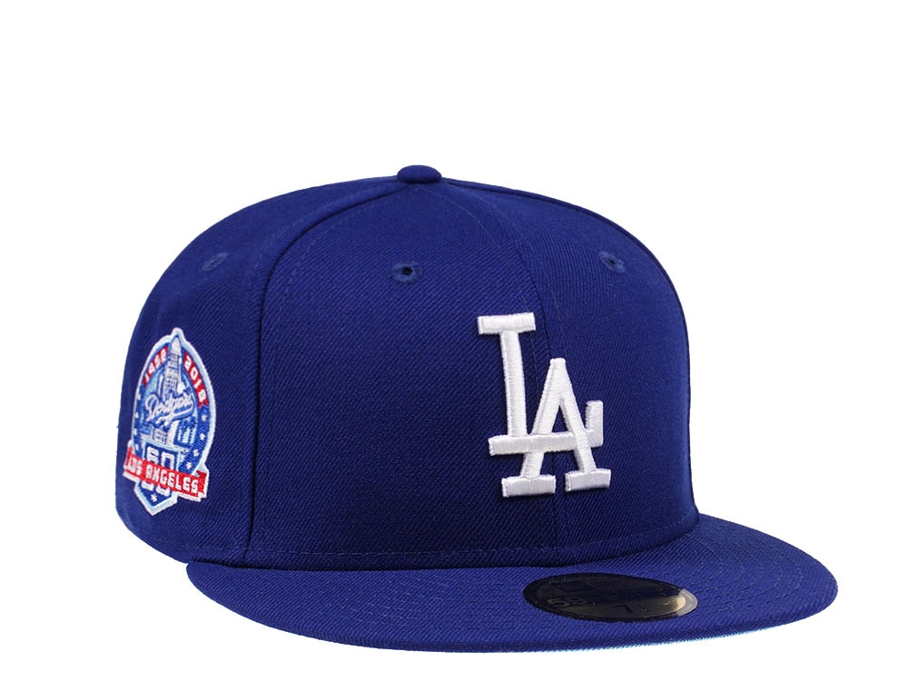 New Era Los Angeles Dodgers 60th Anniversary Glacier Blue Edition 59Fifty Fitted Casquette