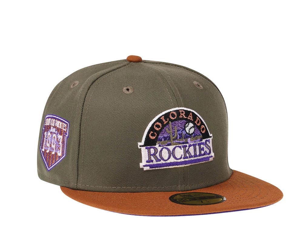 New Era Colorado Rockies 1993 Copper Olive Two Tone Prime Edition 59Fifty Fitted Casquette