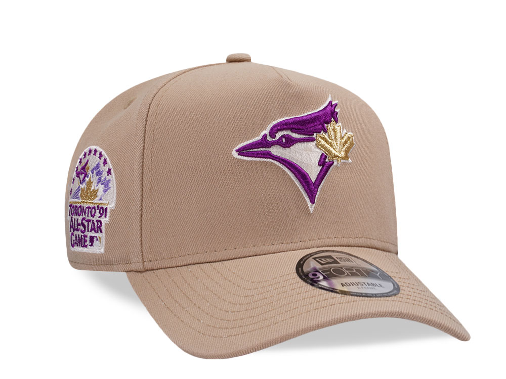 New Era Toronto Blue Jays All Star Game 1991 Sparkling Camel Edition 9Forty A Frame Snapback Casquette