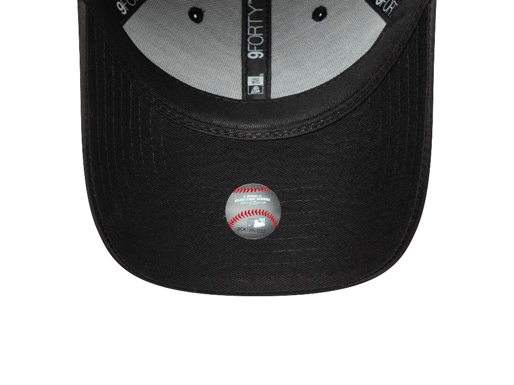 New Era New York Yankees Black Satin Womens 9Forty Bow Back Casquette