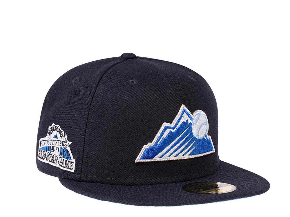 New Era Colorado Rockies All Star Game 1998 Iced Glacier Blue Edition 59Fifty Fitted Casquette