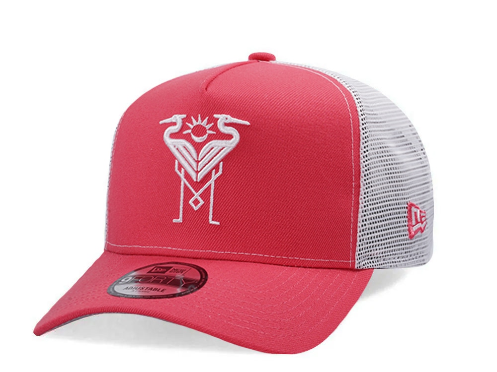 New Era Inter Miami Coral Prime Edition 9Forty A Frame Trucker Snapback Casquette