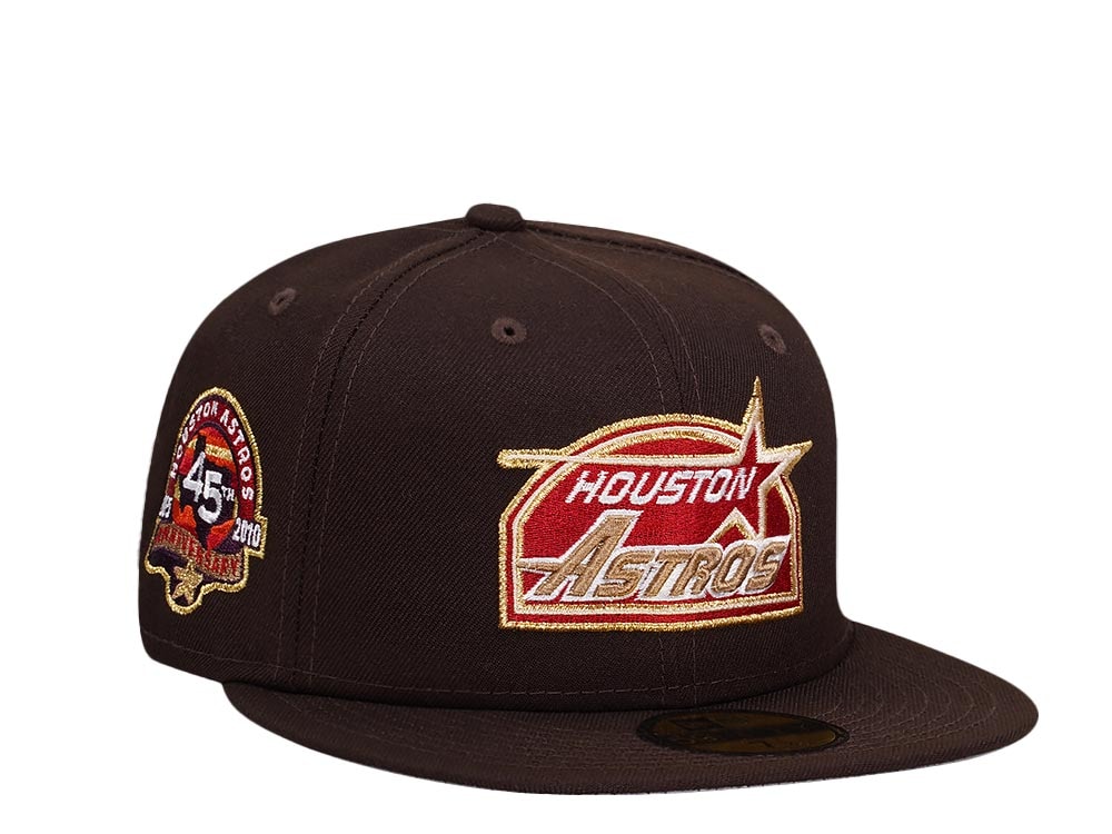 New Era Houston Astros 45th Anniversary Burnt Gold Edition 59Fifty Fitted Casquette