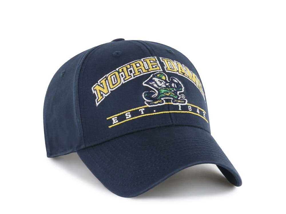 47Brand Notre Dame Fighting Irish Navy Fletcher MVP Strapback Casquette