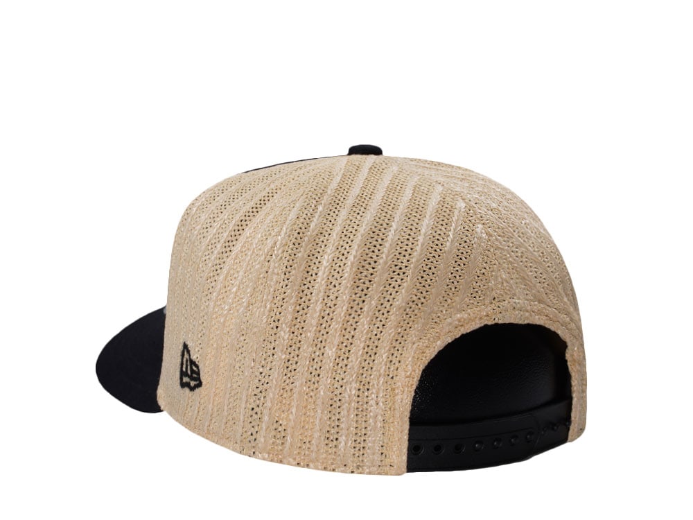 New Era San Francisco Giants Grained Black Edition 9Fifty Trucker A Frame Snapback Casquette