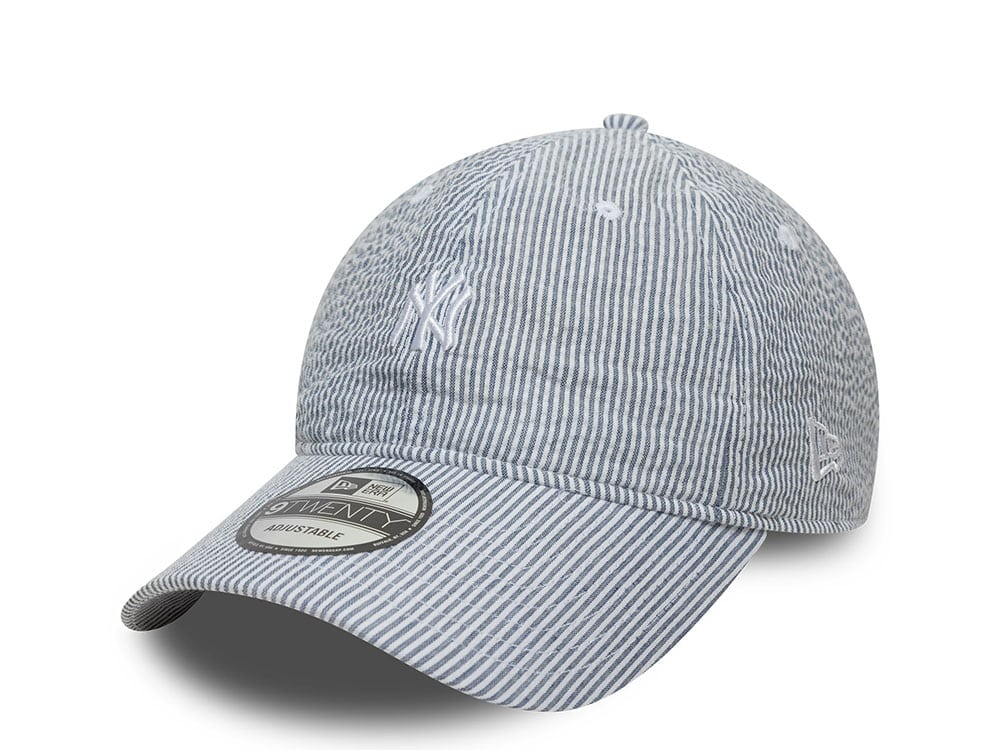 New Era New York Yankees Seersucker Navy  9Twenty Strapback Casquette