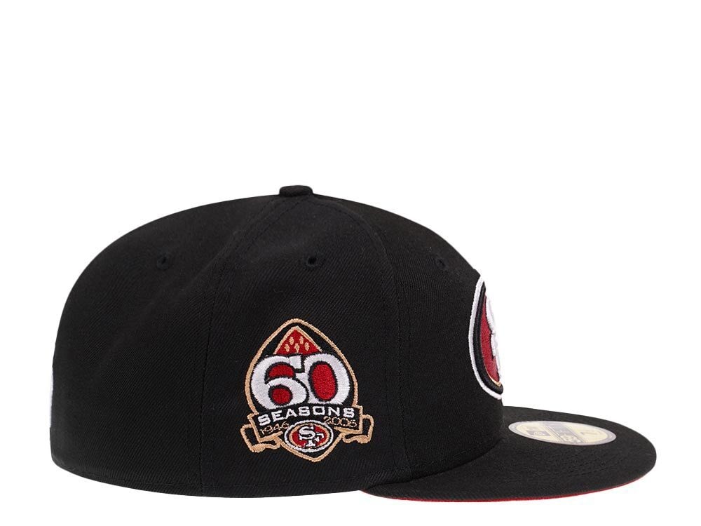 New Era San Francisco 49ers 60 Seasons Black Pop 59Fifty Fitted Casquette
