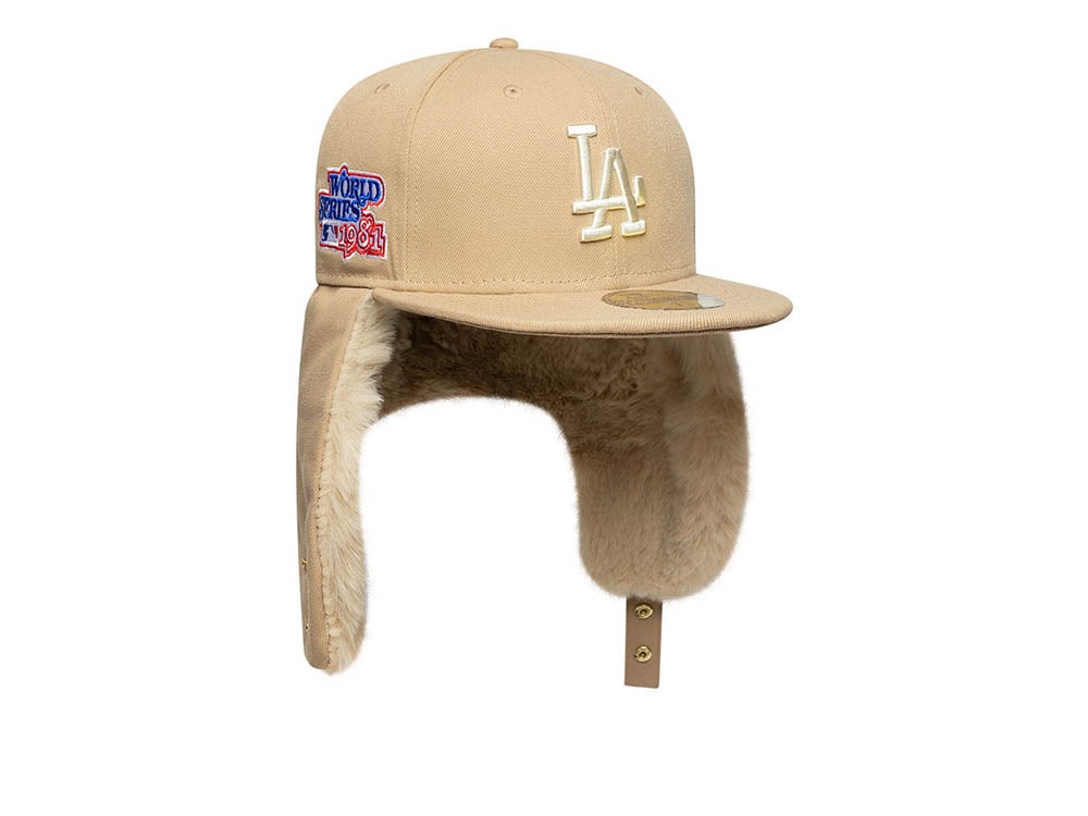 New Era Los Angeles Dodgers World Series 1981 Camel Prime Edition 59Fifty Dogear Fitted Casquette