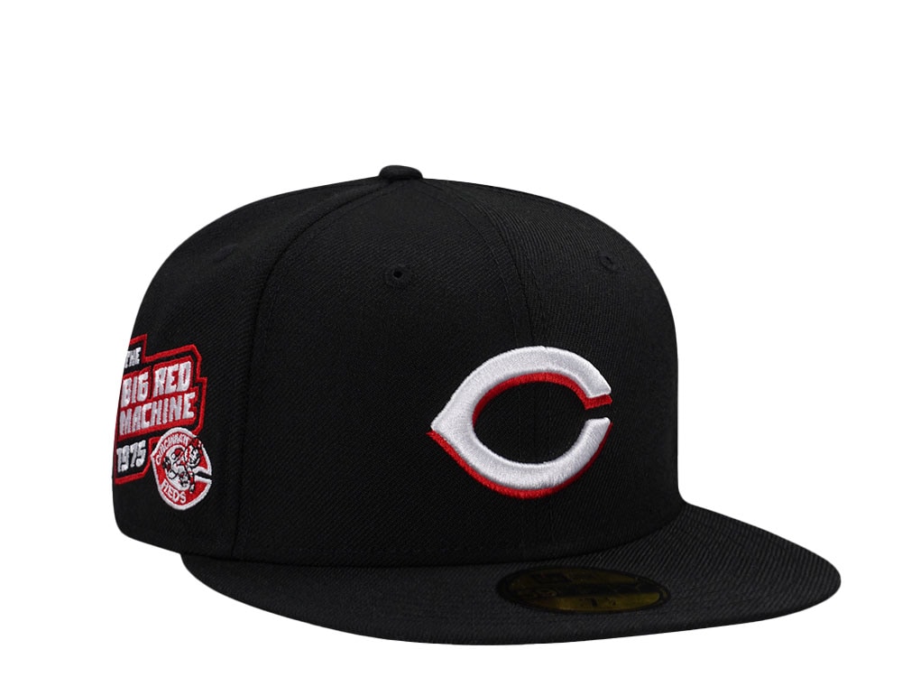 New Era Cincinnati Reds Big Red Machine 1975 Black Wool Edition 59Fifty Fitted Casquette
