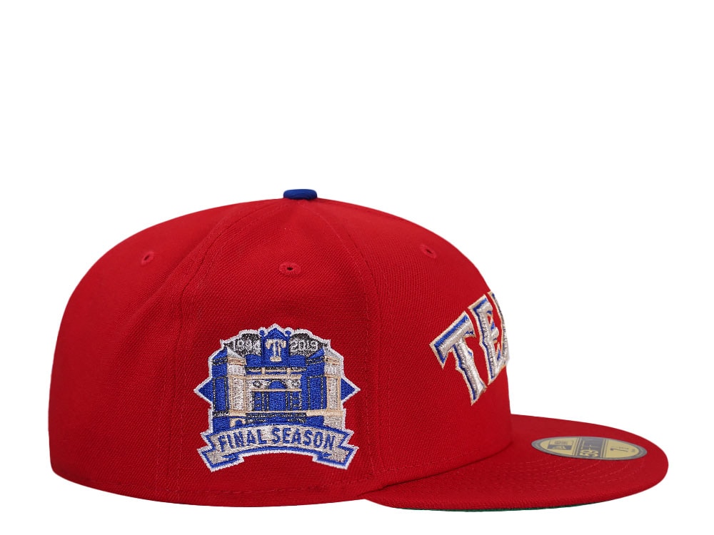 New Era Texas Rangers Final Season 2019 Silver Red Edition 59Fifty Fitted Casquette