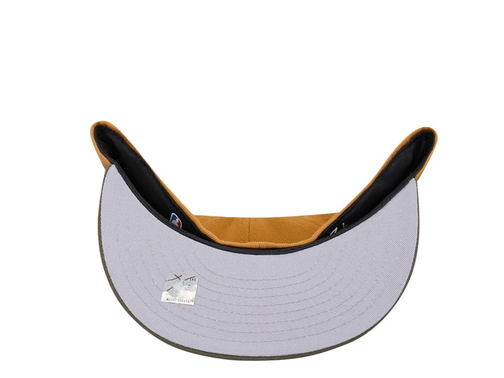 New Era New York Knicks Panama Tan Olive Two Tone Classic Edition 59Fifty Fitted Casquette