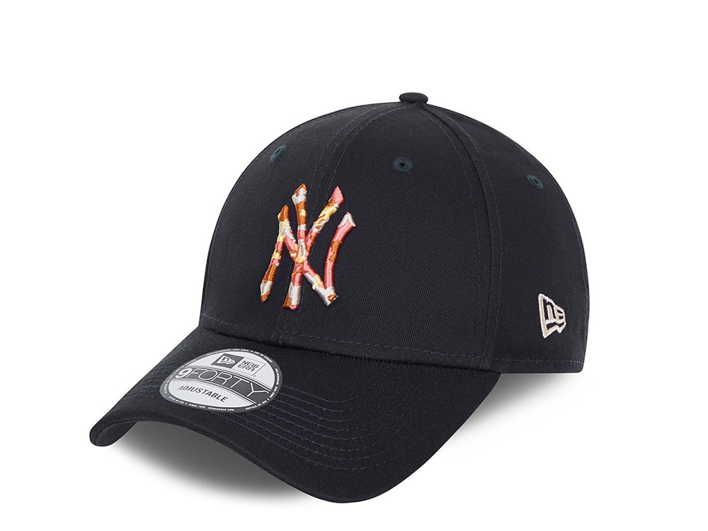 New Era New York Yankees Infill Navy 9Forty Strapback Casquette