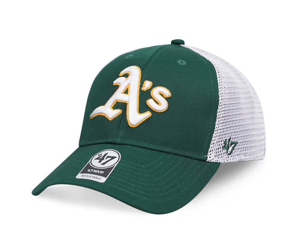 47Brand Oakland Athletics Dark Green Branson MVP Trucker Snapback Casquette