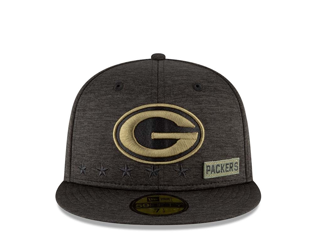 New Era Green Bay Packers Salute to Service 2020 Fitted 59Fifty Casquette