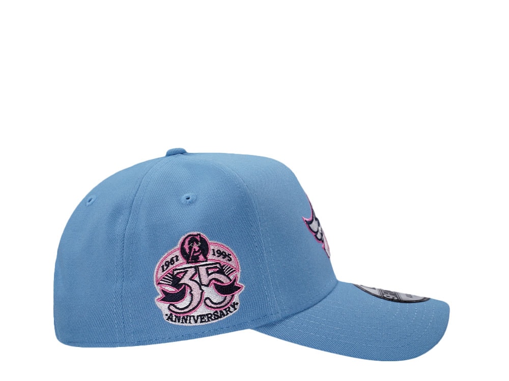 New Era Anaheim Angels 35th Anniversary Sky Pink Prime Edition 9Forty A Frame Snapback Casquette
